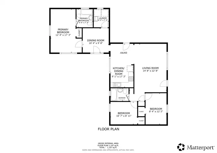Floor plan of home.