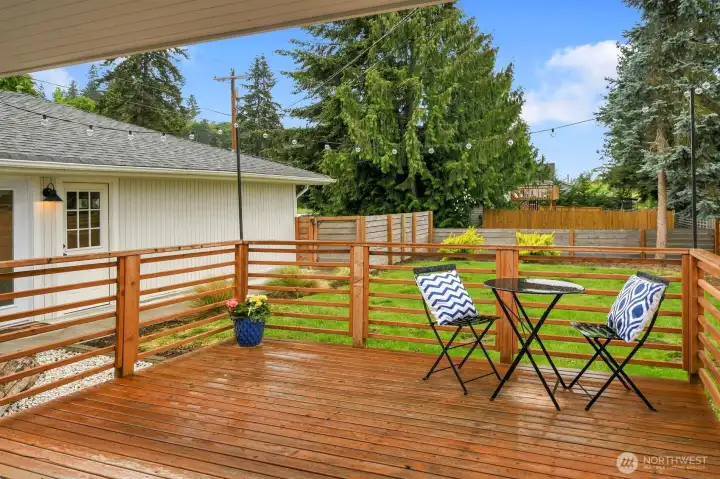 With a front deck perfect as an outdoor dining area or a second living room.