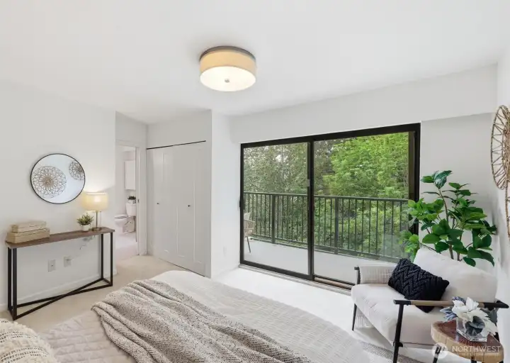Primary bedroom with private territorial views.