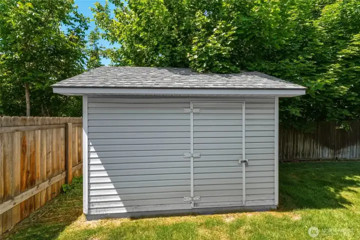 Shed in Back yard