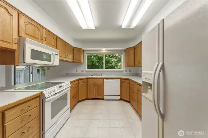 Kitchen with window over sink
