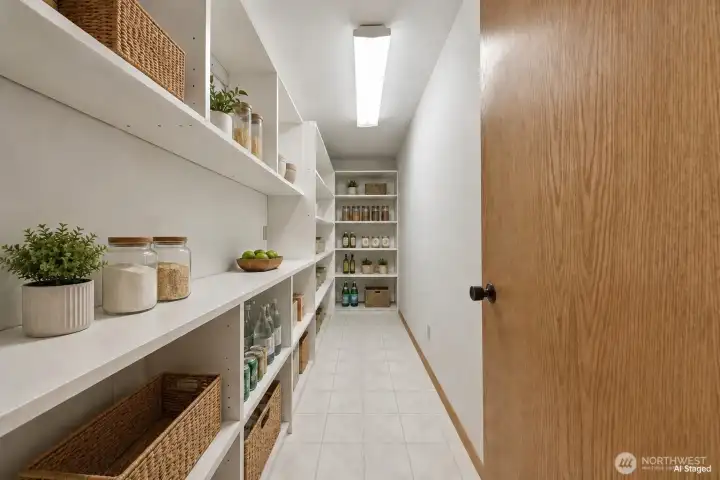 Walk-In Pantry off the kitchen
