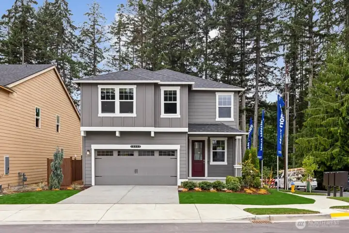 Photo rendering is representational and may be virtually staged. Actual home is under construction and finishes, elevation, and paint colors may vary. See site agent for details.