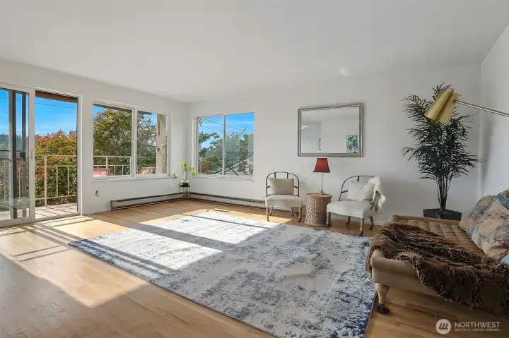 Very good sized living room.