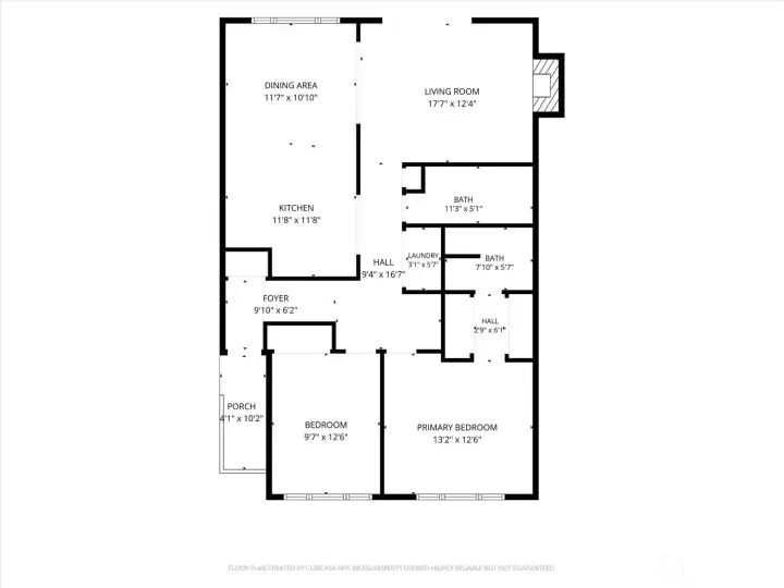 Floor plan with approximate measurements Floor plan with approximate measurements