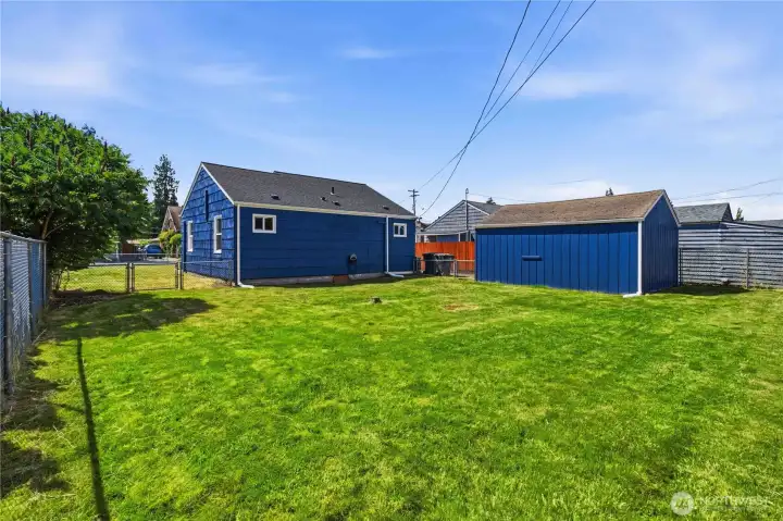 Large Fully Fenced Backyard