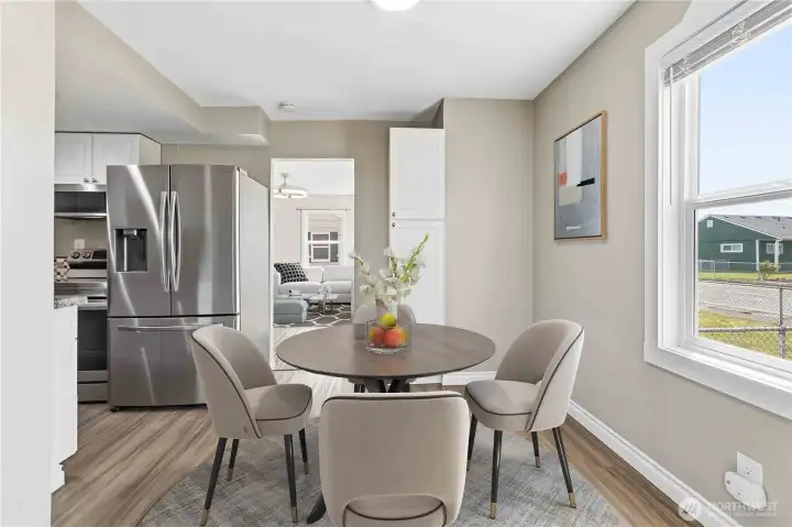 Kitchen Eating Space Virtually Staged