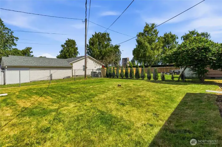 Fully Fenced Backyard