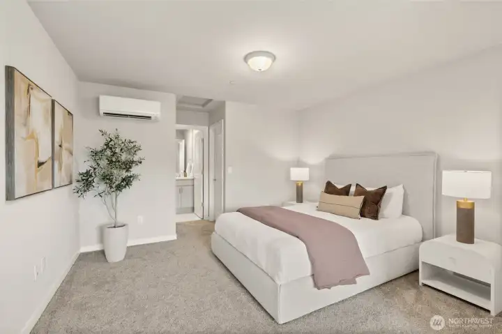 Enjoy rare separation with a private top-floor primary suite.