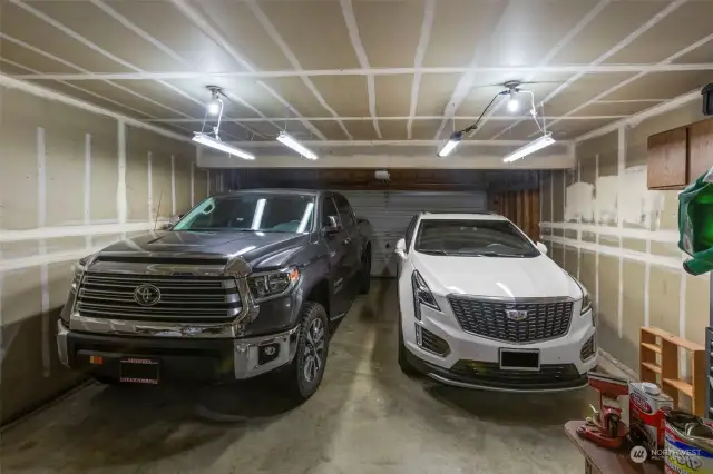 Large garage space.