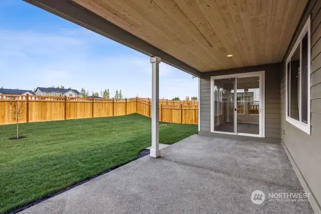 Covered patio - Picture not of actual home