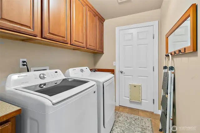 Downstairs laundry room.