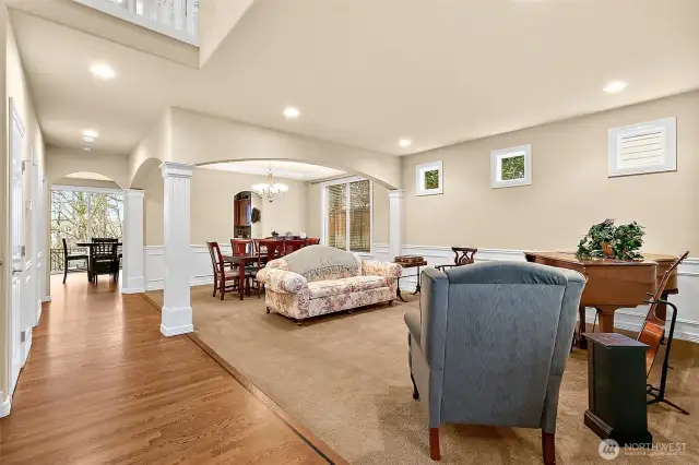 Formal living and dining room areas.