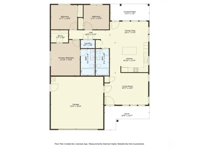An open and functional floor plan designed to maximize space and flow.