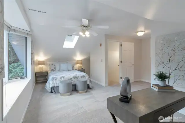 Loft with desk