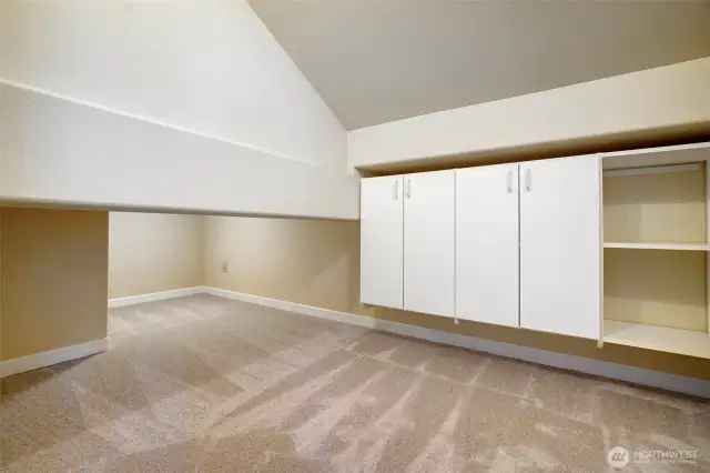 Loft closet/storage area