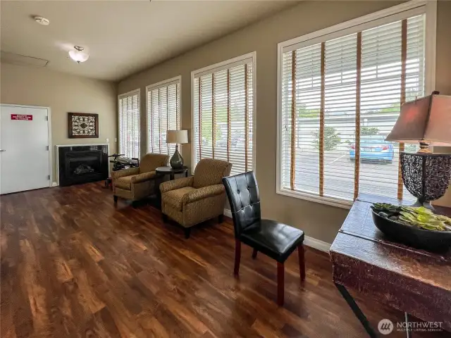 Private Lobby entrance with fireplace easy access to elevator