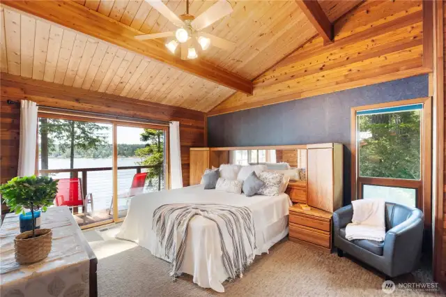 Primary bedroom with a view
