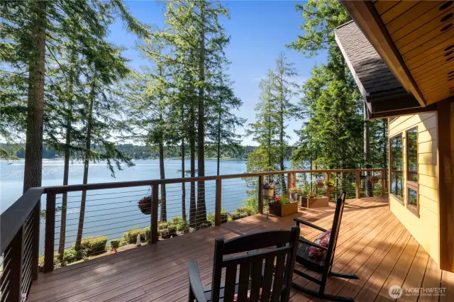 View from the deck is breathtaking