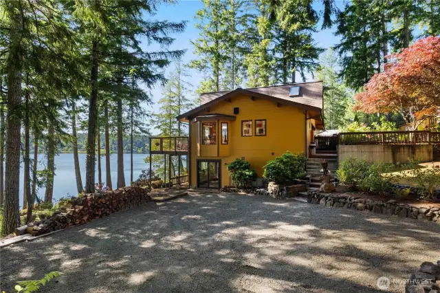 More great outdoor space and your wood for the season is already split and stacked