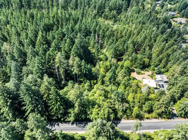 Parcel A is L-shaped and has roughly 174 ft. of road frontage off of 66th Ave. NW.