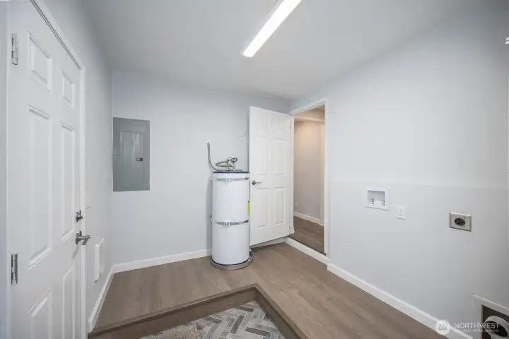 Remodeled Laundry room with Central HVAC