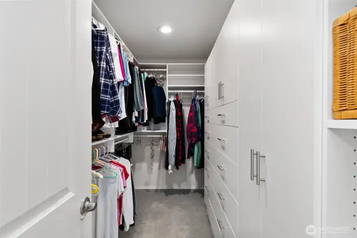 Primary closet with California closet!