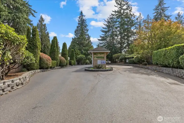 Entrance of the Village by the Lake Condominiums.