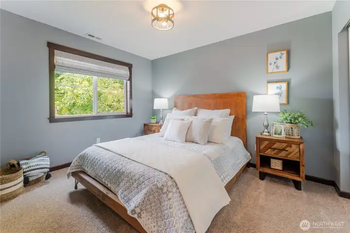 Bedroom #2 is used as a guest bedroom, and it offers a restful and comfortable retreat to visitors