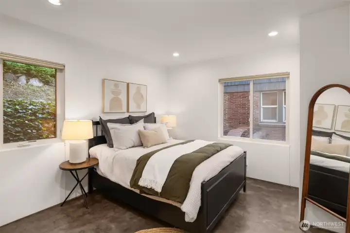 Main level secondary bedroom