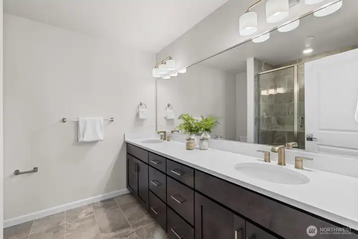 Primary bedroom with ensuite bathroom