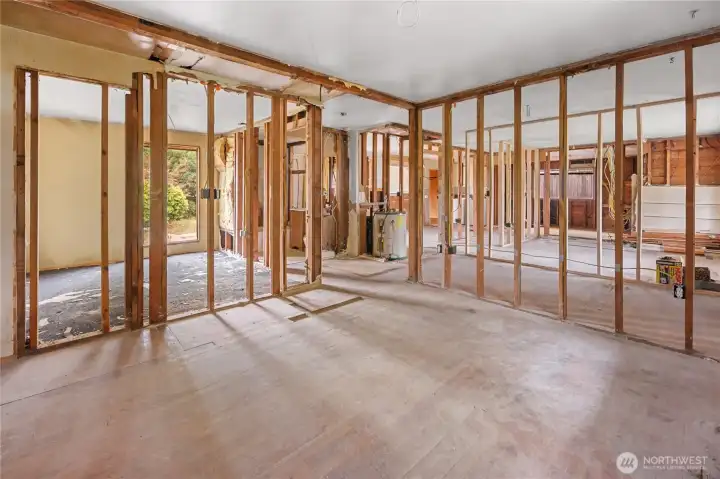 Bedroom #2 with original hardwoods.