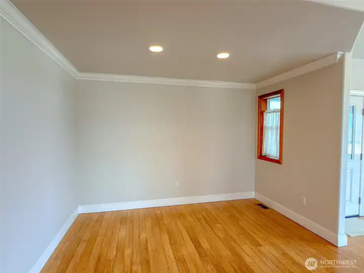 Formal dining or flex area from kitchen, near front door.