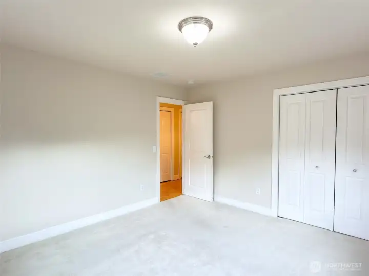 Third bedroom is suitably located closest to the main bath and additional two closets.