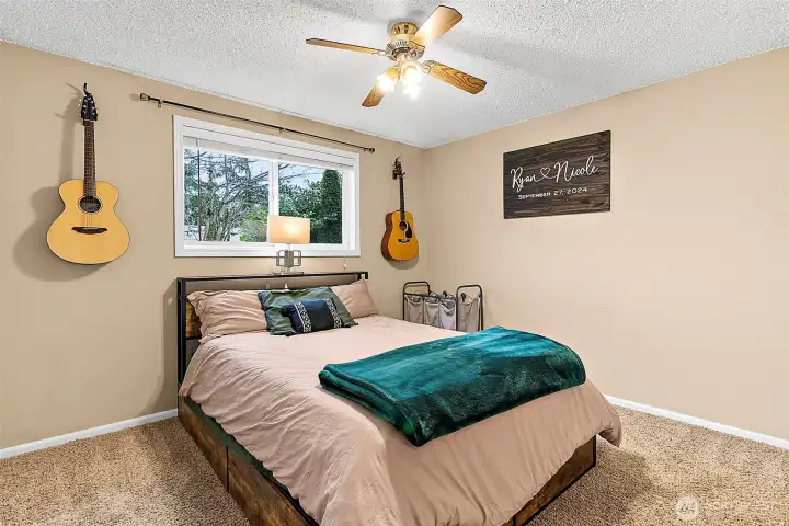 Primary bedroom with 1/2 bath