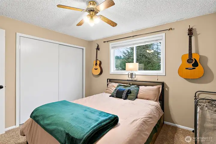 Primary bedroom with 1/2 bath