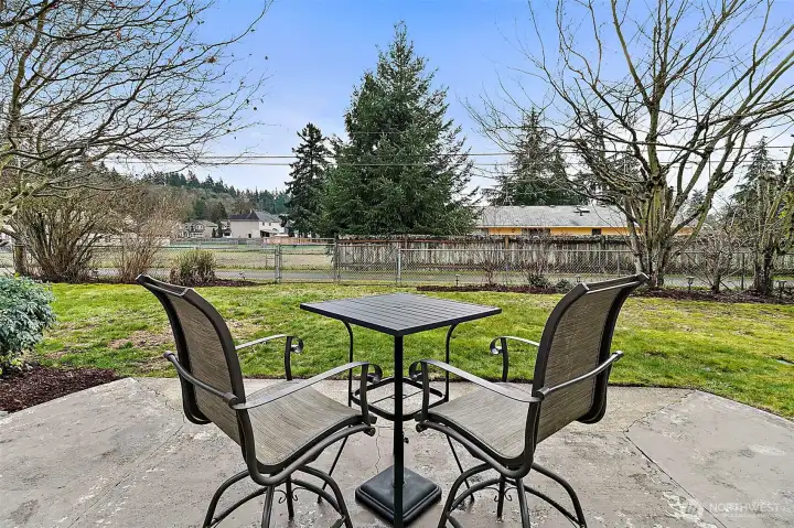 South facing private setting for back yard enjoyment