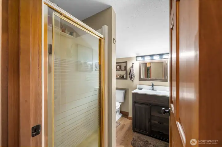 3/4 bathroom on 2nd floor.