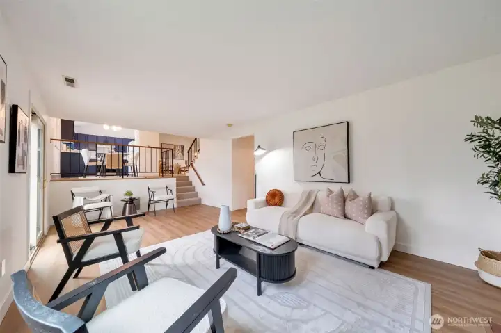 Family room off garage