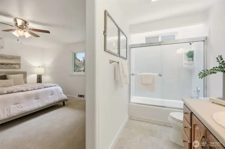 This area offers a quiet retreat of its own.