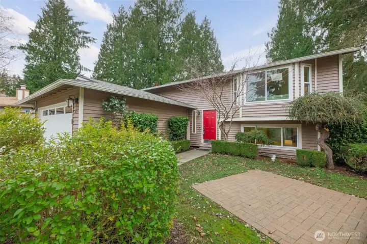 The home feels inviting from the very first step.