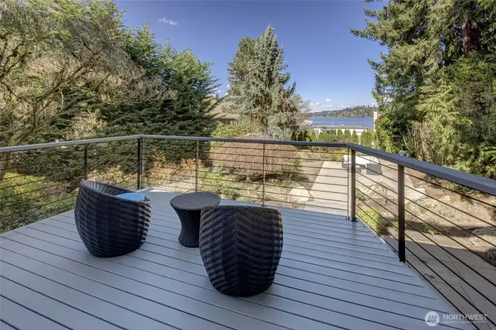 Large main level balcony