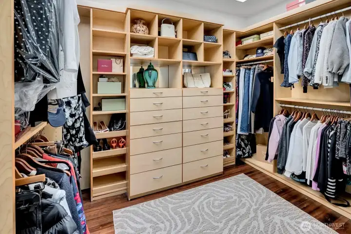 Primary Closet with Skylights