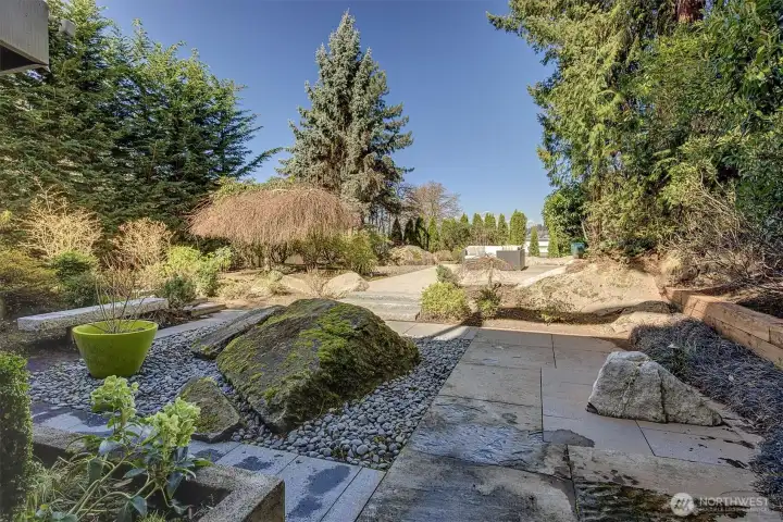 Award-winning Asian-inspired garden with extensive rockery