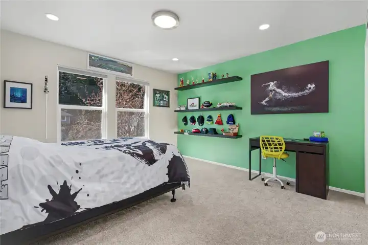 Bedroom #2, all are generous in size.