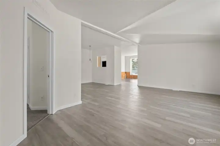 Entry Way view into Living Room