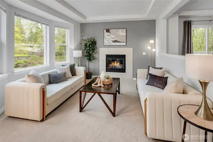 Living Room with fireplace