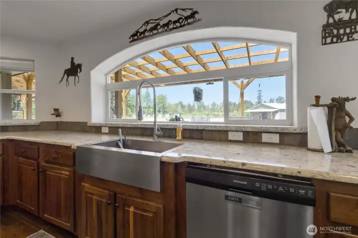 Gourmet kitchen with a view Gourmet kitchen with a view