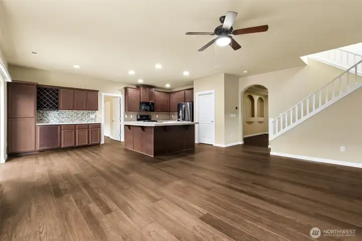 Coffee station or wine/beverage area over to the left is perfect for having a small breakfast table in that area as well. Coffee station or wine/beverage area over to the left is perfect for having a small breakfast table in that area as well.