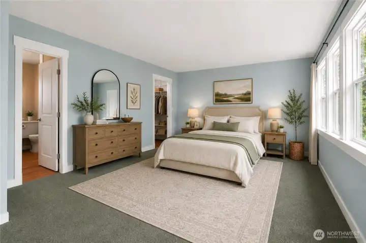 Primary bedroom... Virtually Staged Primary bedroom... Virtually Staged